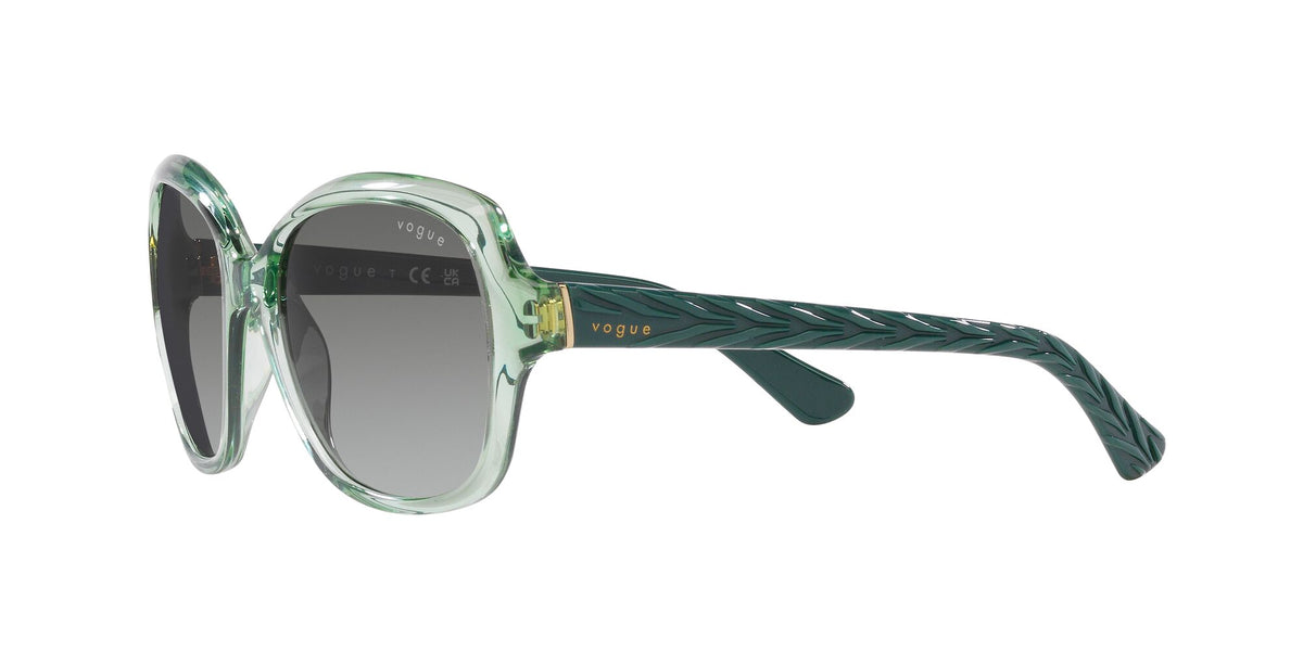Vogue 0VO2871S 304311 56 Transparent Green/ Gradient Grey 56 / Polycarbonate / Injected / Molded