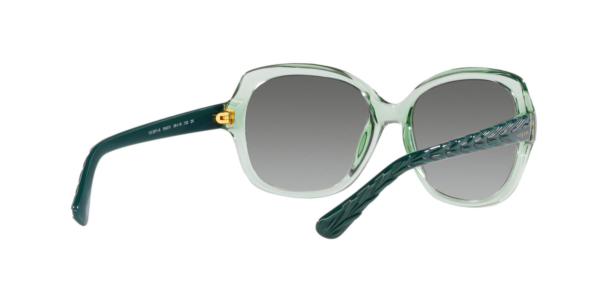 Vogue 0VO2871S 304311 56 Transparent Green/ Gradient Grey 56 / Polycarbonate / Injected / Molded