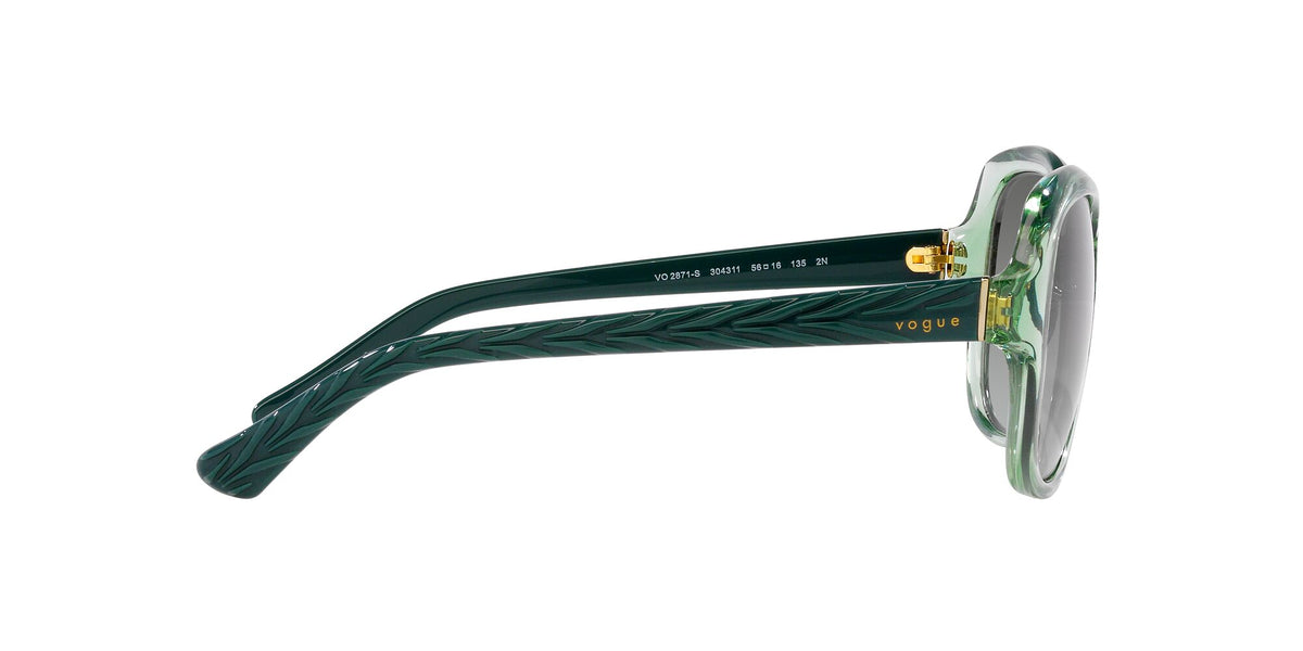 Vogue 0VO2871S 304311 56 Transparent Green/ Gradient Grey 56 / Polycarbonate / Injected / Molded
