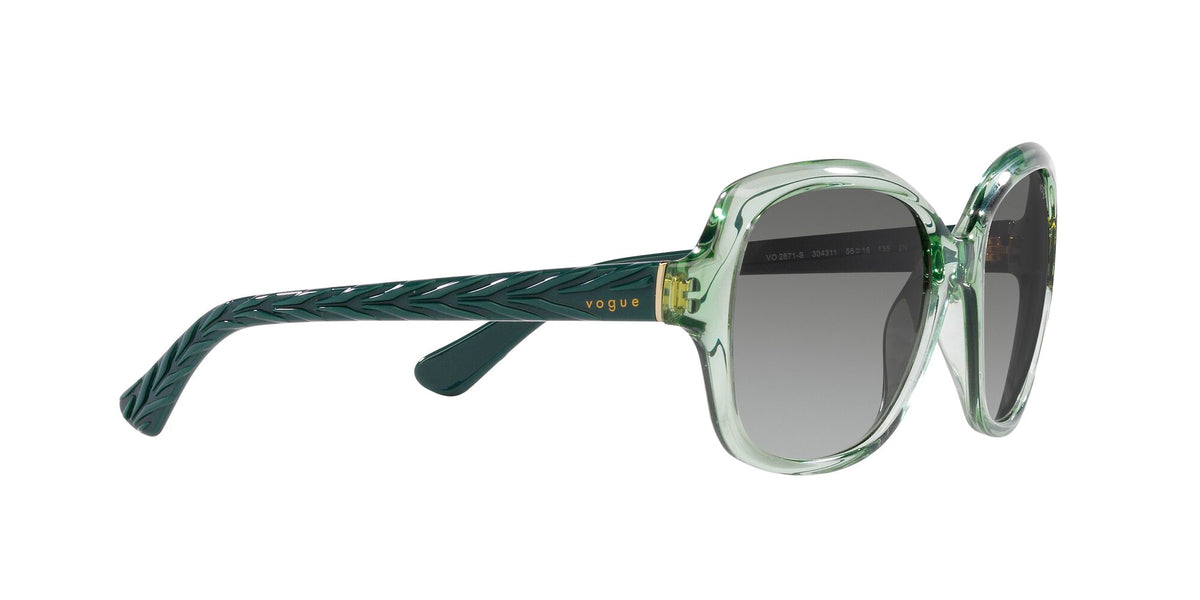 Vogue 0VO2871S 304311 56 Transparent Green/ Gradient Grey 56 / Polycarbonate / Injected / Molded