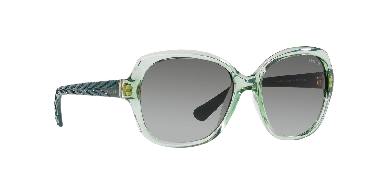 Vogue 0VO2871S 304311 56 Transparent Green/ Gradient Grey 56 / Polycarbonate / Injected / Molded