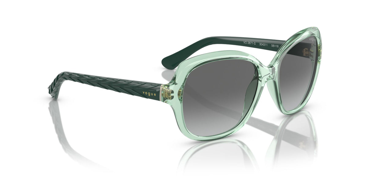 Vogue 0VO2871S 304311 56 Transparent Green/ Gradient Grey 56 / Polycarbonate / Injected / Molded