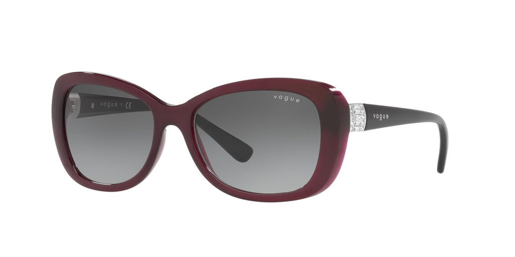 Vogue 0VO2943SB 298911 55 Transparent Dark Cherry/ Grey Gradient 55 / Plastic / Plastic