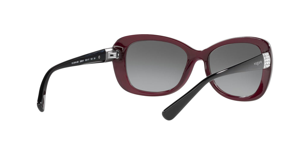 Vogue 0VO2943SB 298911 55 Transparent Dark Cherry/ Grey Gradient 55 / Plastic / Plastic