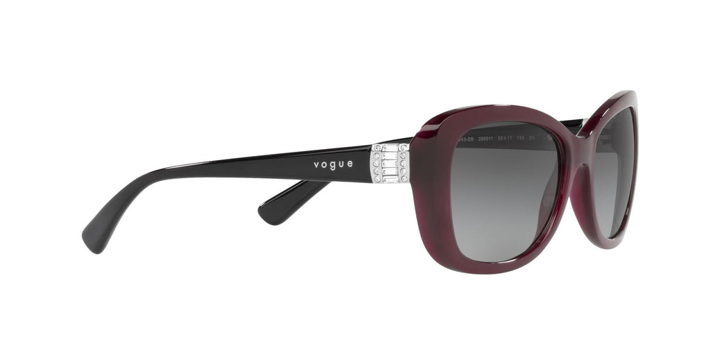 Vogue 0VO2943SB 298911 55 Transparent Dark Cherry/ Grey Gradient 55 / Plastic / Plastic