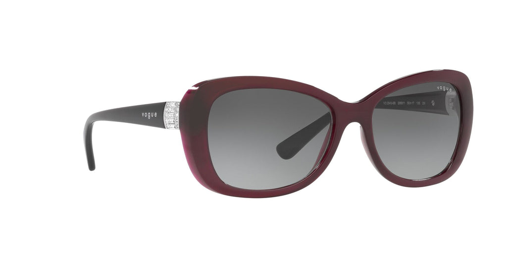 Vogue 0VO2943SB 298911 55 Transparent Dark Cherry/ Grey Gradient 55 / Plastic / Plastic