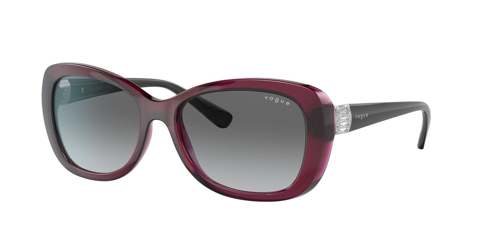 Vogue 0VO2943SB 298911 55 Transparent Dark Cherry/ Grey Gradient 55 / Plastic / Plastic