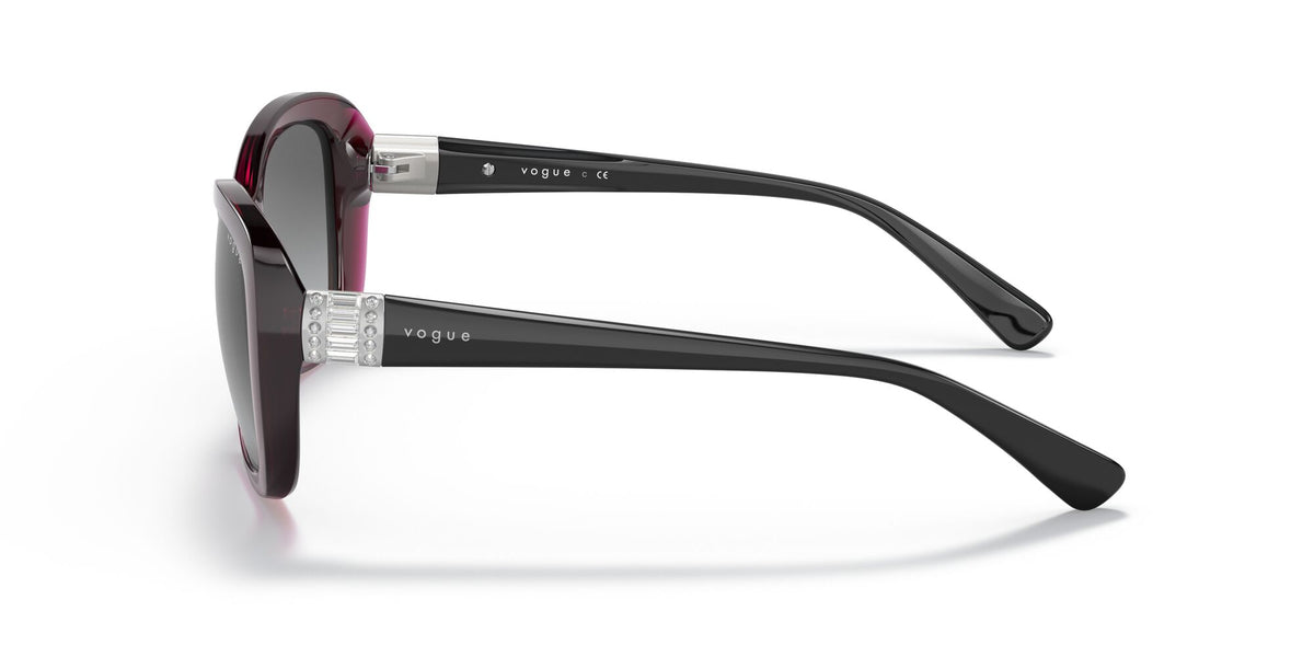 Vogue 0VO2943SB 298911 55 Transparent Dark Cherry/ Grey Gradient 55 / Plastic / Plastic