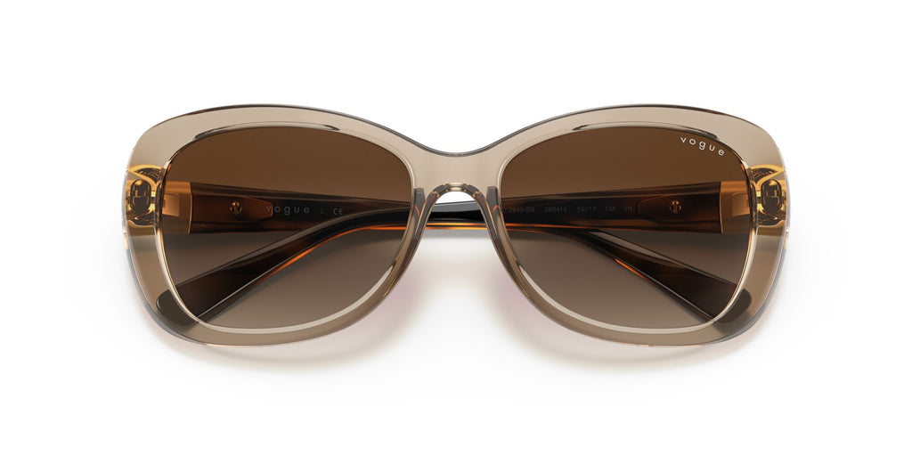 Vogue 0VO2943SB 299013 55 Transparent Light Brown/ Brown Gradient 55 / Plastic / Plastic