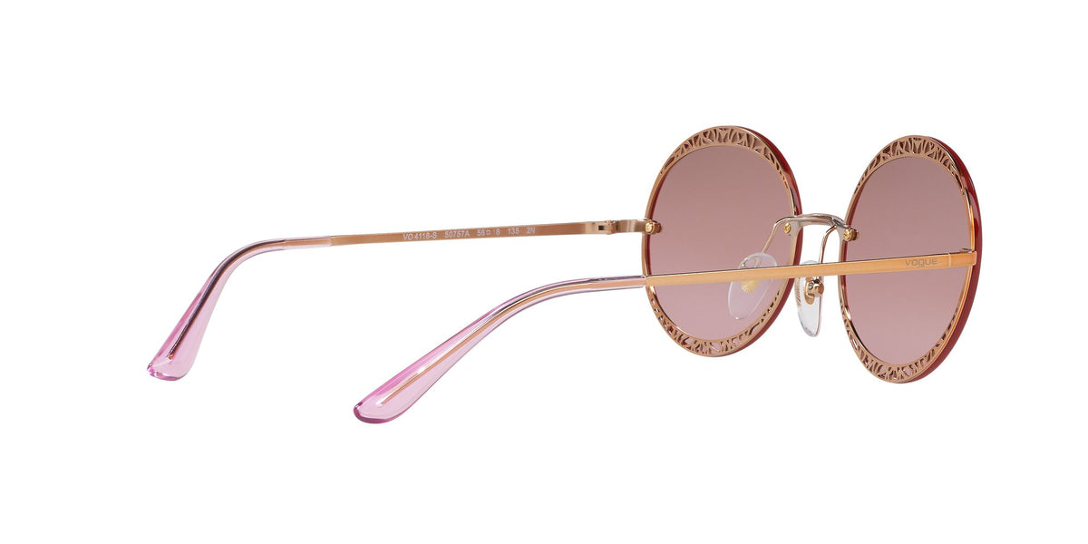 VO 4118S Vogue  Rose Gold / Pink Mirror Silver Gradient 56 56 / Polyamide / Metal / Metal