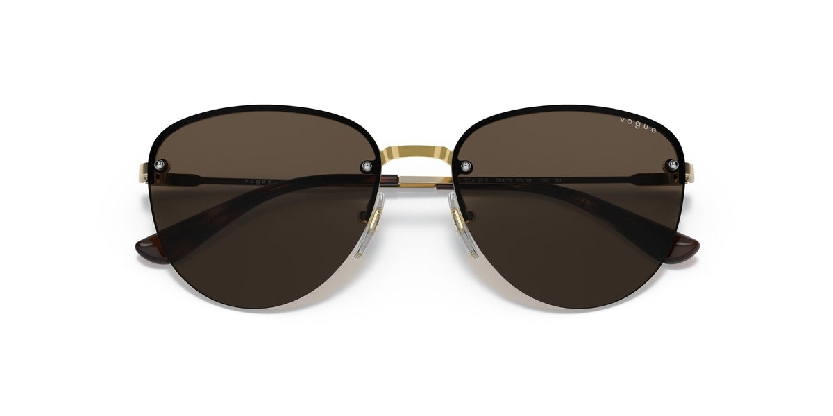 Vogue VO 4156S Gold / Dark Brown 55 / Plastic / Metal