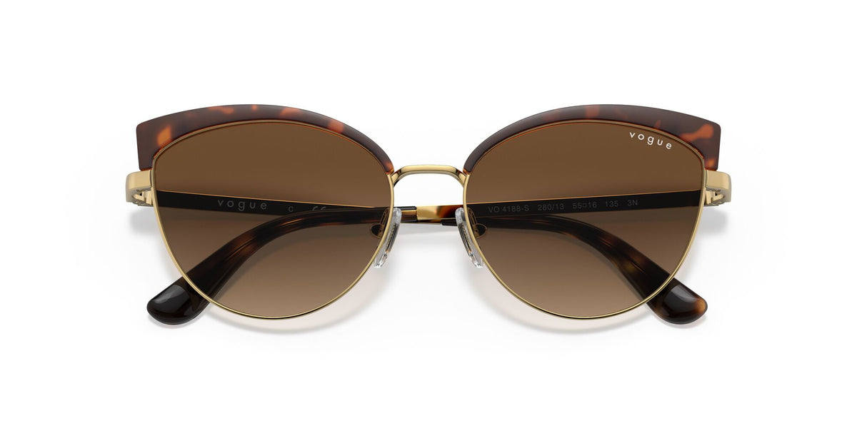 Vogue VO 4188S Havana/Gold / Brown Gradient 55 / Plastic / Metal