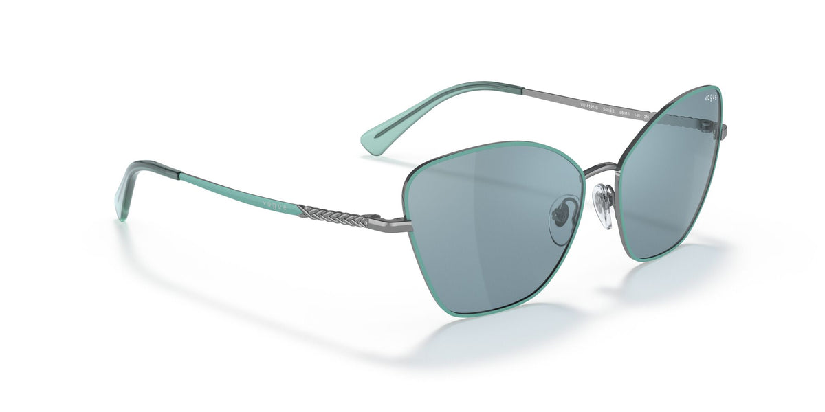 Vogue VO 4197S Top Green/Gunmetal / Light Blue External Av 58 / Plastic / Metal