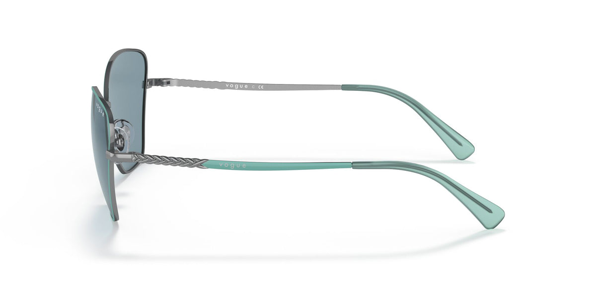 Vogue VO 4197S Top Green/Gunmetal / Light Blue External Av 58 / Plastic / Metal