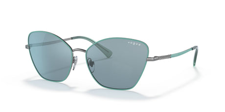 Vogue VO 4197S Top Green/Gunmetal / Light Blue External Av 58 / Plastic / Metal