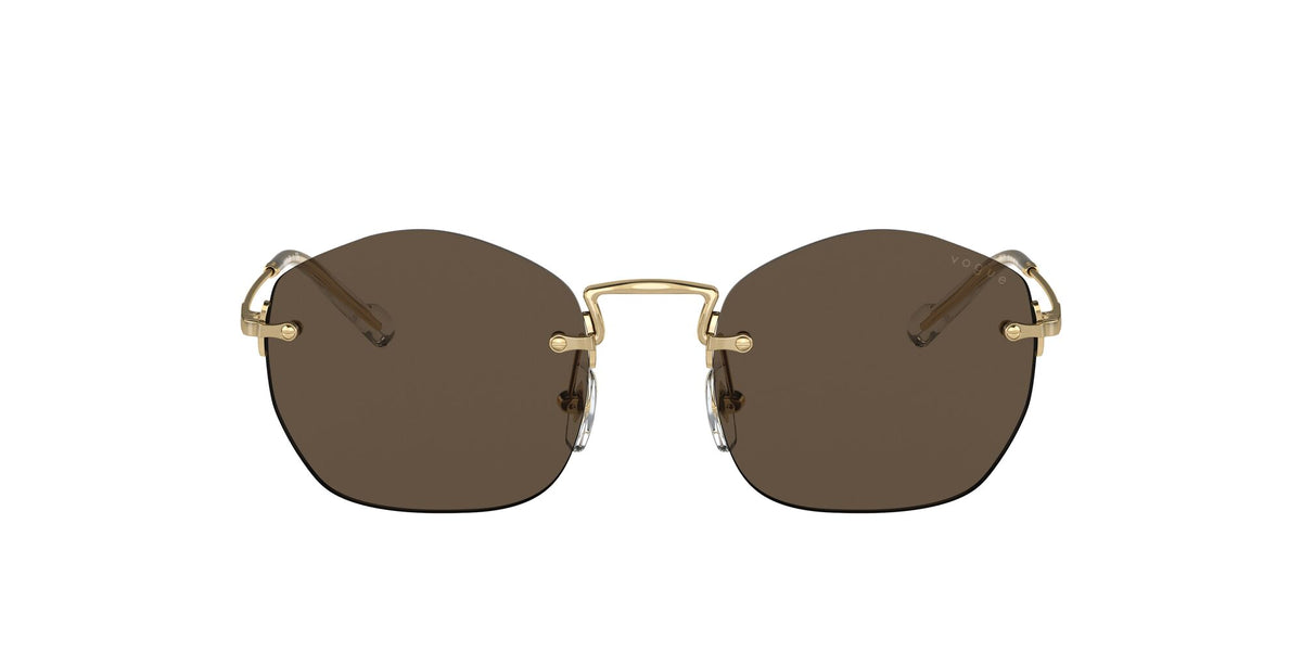 Vogue VO 4216S Brushed Gold / Dark Brown 51 / Plastic / Metal