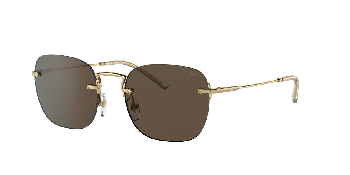 Vogue VO 4217S Brushed Gold / Dark Brown 52 / Plastic / Metal