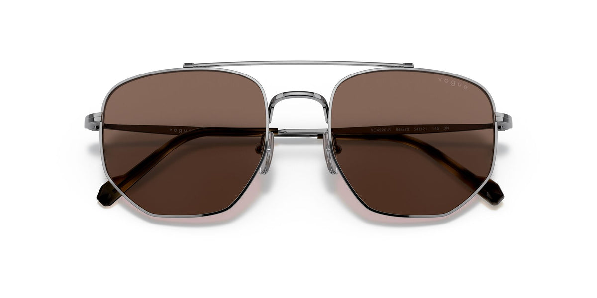 VO 4220S Vogue  Gunmetal / Dark Brown 54 54 / Polycarbonate / Metal / Metal
