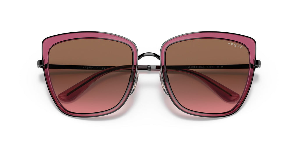 Vogue VO 4223S Black/Transparent Cherry / Pink Gradient Brown 57 / Plastic / Metal