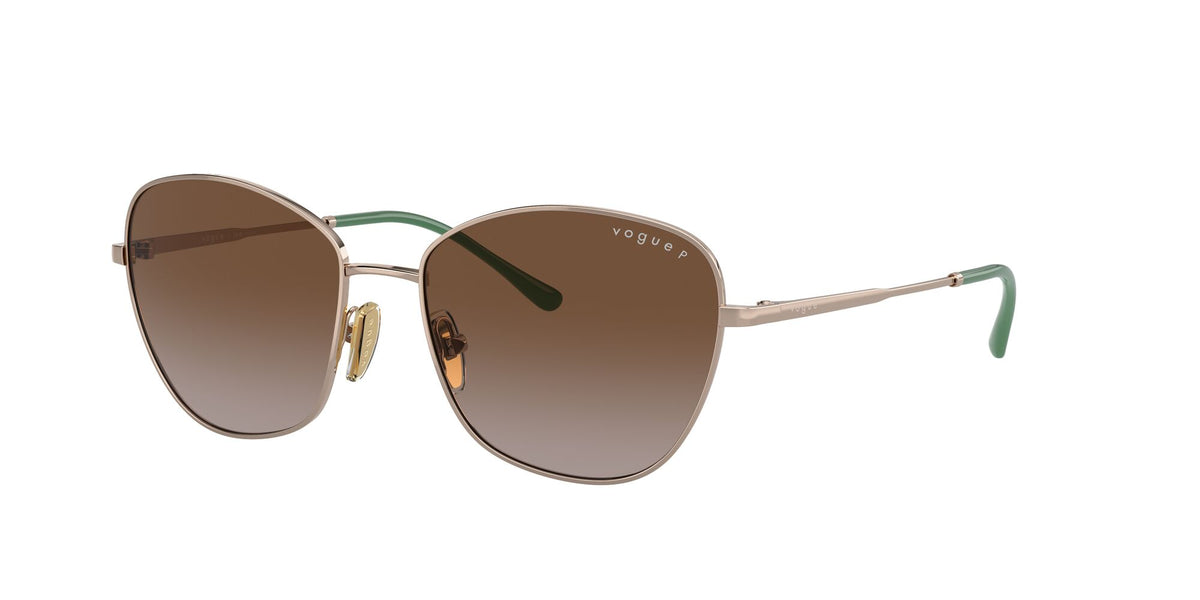 Vogue 0VO4232S 5186T5 53 Light Brown/ Polarised Brown Gradient 53 / Polycarbonate / Metal / Metal
