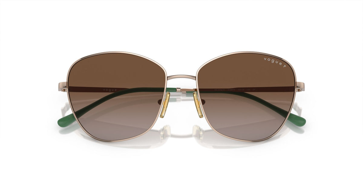 Vogue 0VO4232S 5186T5 53 Light Brown/ Polarised Brown Gradient 53 / Polycarbonate / Metal / Metal