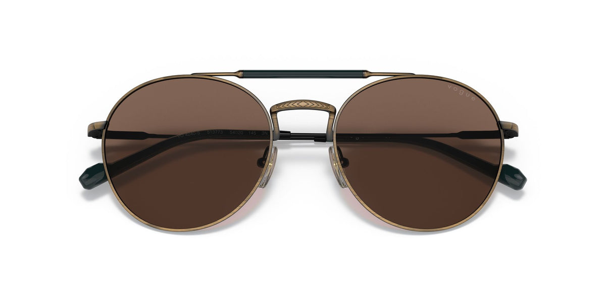Vogue VO 4240S Gold Antique / Dark Brown 54 / Plastic / Metal