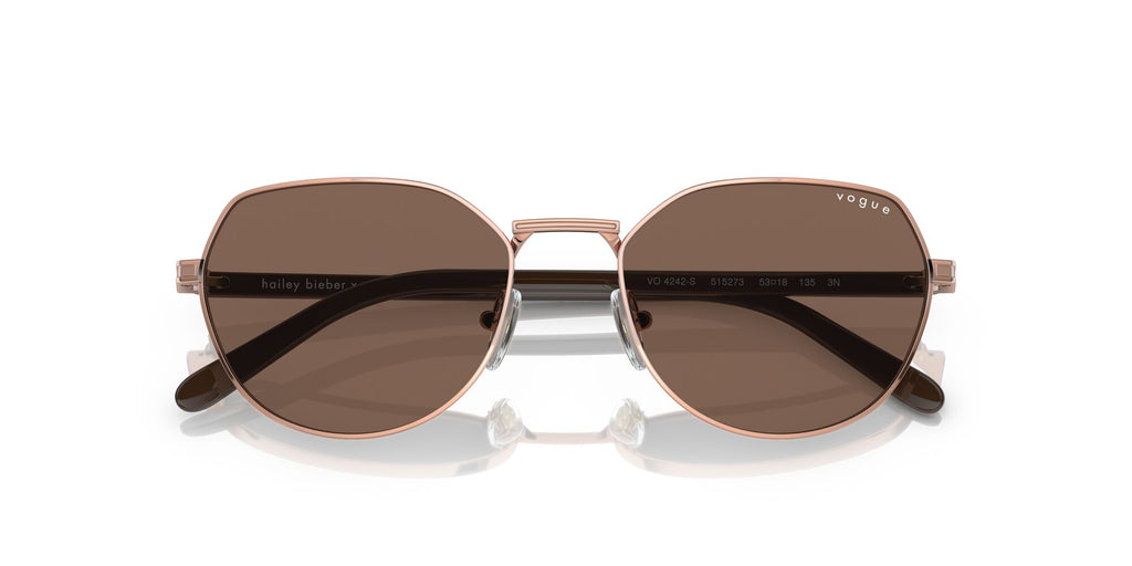 Vogue VO 4242S Rose Gold / Dark Brown 53 / Plastic / Plastic