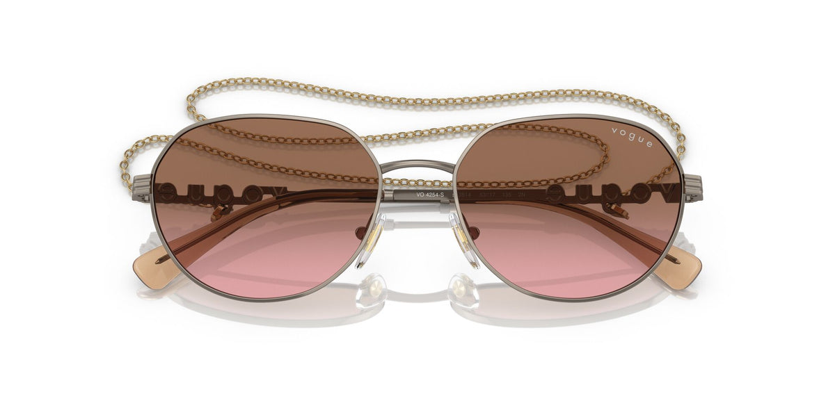 Vogue 0VO4254S 513814 51 Light Brown/ Pink Gradient Brown 51 / Polycarbonate / Metal / Metal