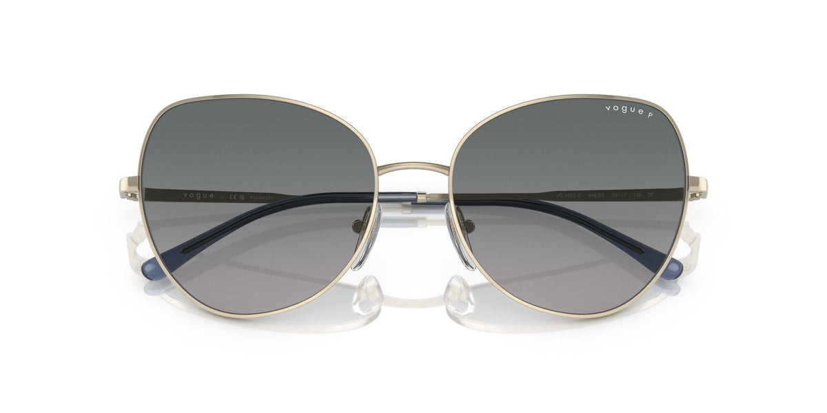Vogue 0VO4255S 848/8S 56 Pale Gold/ Polarised Grey Gradient Blue 56 / Plastic / Metal