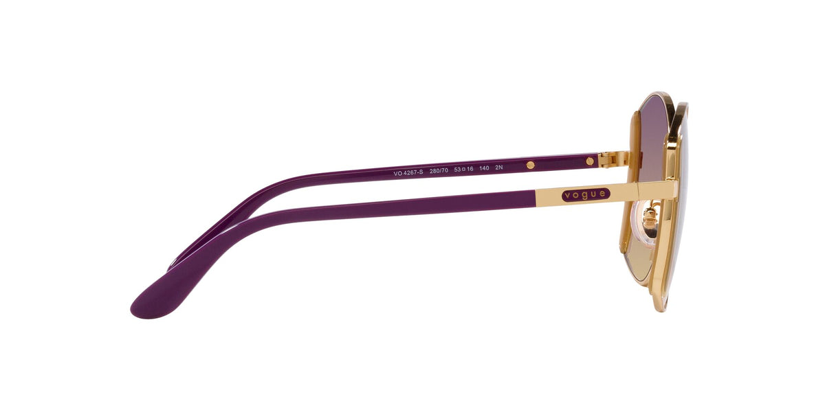 Vogue 0VO4267S 280/70 53 Gold/ Yellow Gradient Violet 53 / Polycarbonate / Metal / Metal