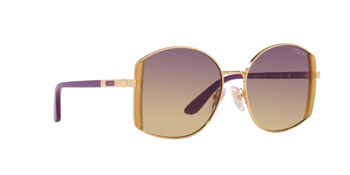 Vogue 0VO4267S 280/70 53 Gold/ Yellow Gradient Violet 53 / Polycarbonate / Metal / Metal