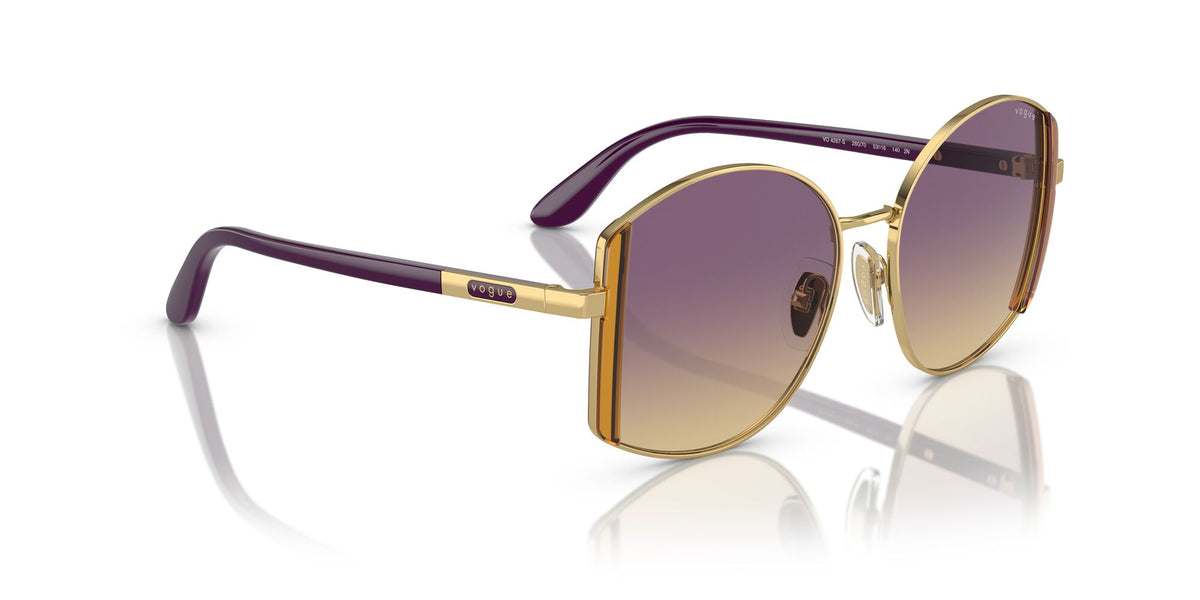 Vogue 0VO4267S 280/70 53 Gold/ Yellow Gradient Violet 53 / Polycarbonate / Metal / Metal