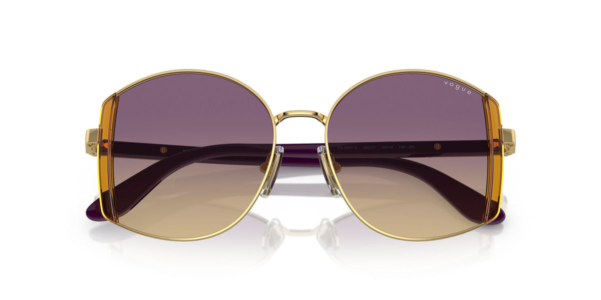 Vogue 0VO4267S 280/70 53 Gold/ Yellow Gradient Violet 53 / Polycarbonate / Metal / Metal