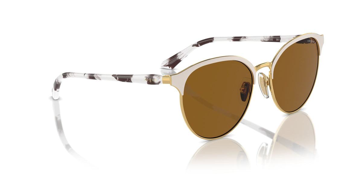 Vogue 0VO4303S 996S83 56 Top Matte Beige/Gold/ Dark Brown Polarised