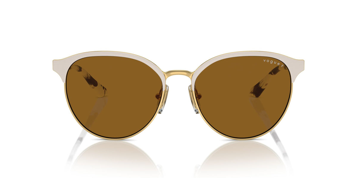 Vogue 0VO4303S 996S83 56 Top Matte Beige/Gold/ Dark Brown Polarised