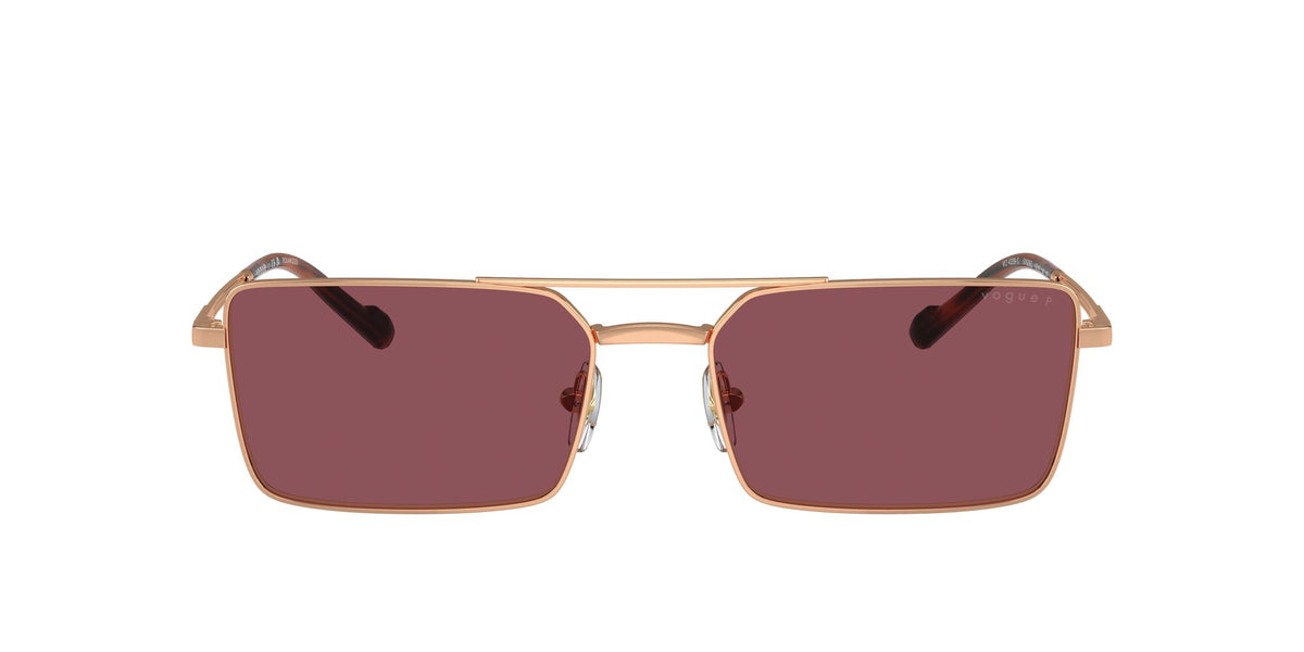 Vogue 0VO4309S 51525Q 57 Rose Gold/ Purple Polarised