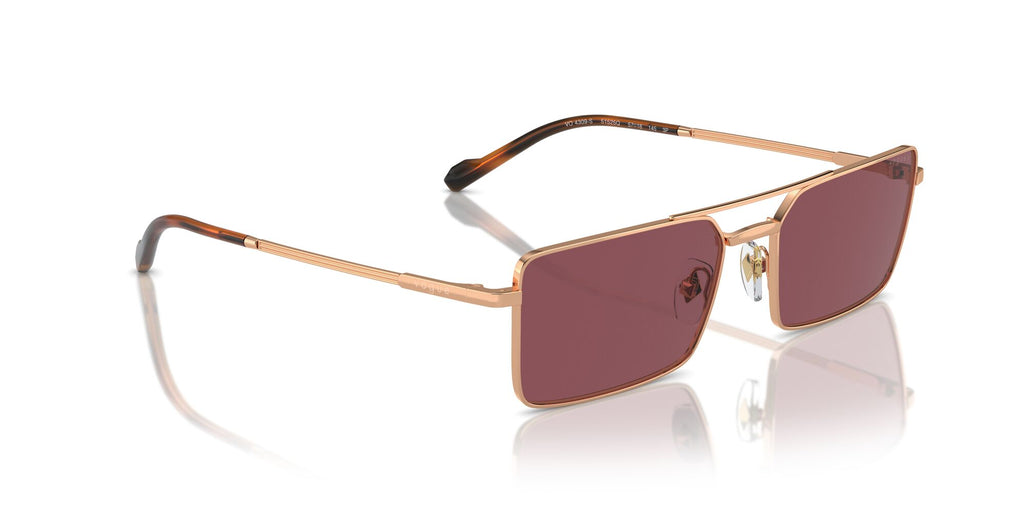 Vogue 0VO4309S 51525Q 57 Rose Gold/ Purple Polarised