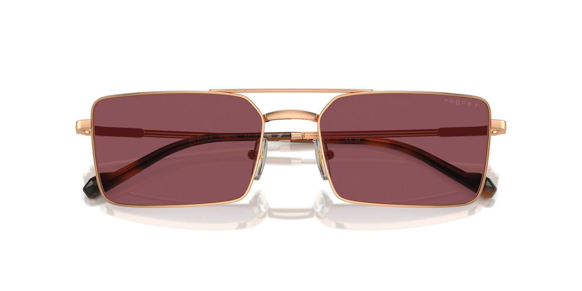 Vogue 0VO4309S 51525Q 57 Rose Gold/ Purple Polarised