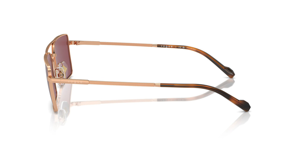 Vogue 0VO4309S 51525Q 57 Rose Gold/ Purple Polarised