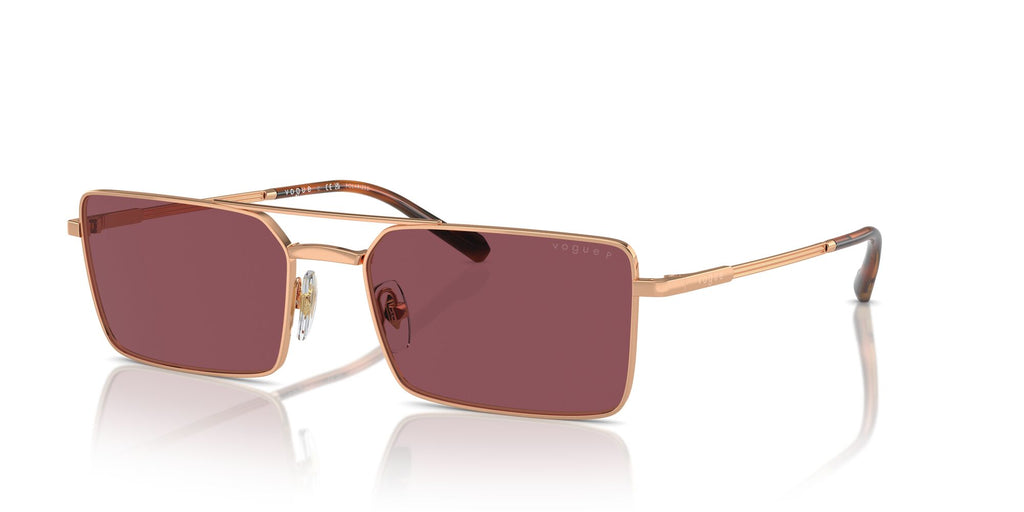 Vogue 0VO4309S 51525Q 57 Rose Gold/ Purple Polarised