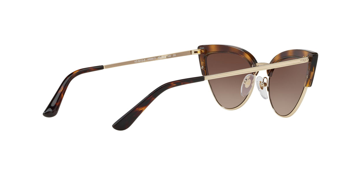 Vogue VO 5212S Top Dark Havana/Pale Gold / Brown Gradient 55 / Plastic / Metal