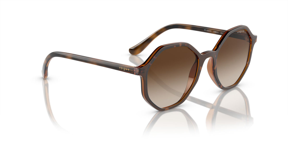 Vogue 0VO5222S 238613 52 Top Havana/ Brown Transparent/ Brown Gradient 52 / Plastic / Plastic