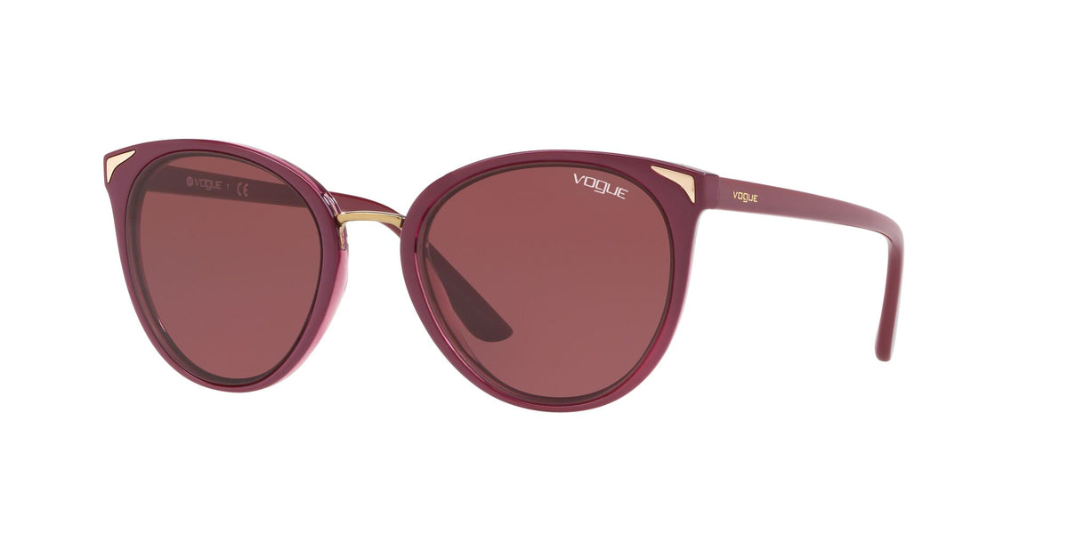 Vogue VO 5230S Top Dark Red/Red Transparent / Dark Violet 54 / Plastic / Plastic
