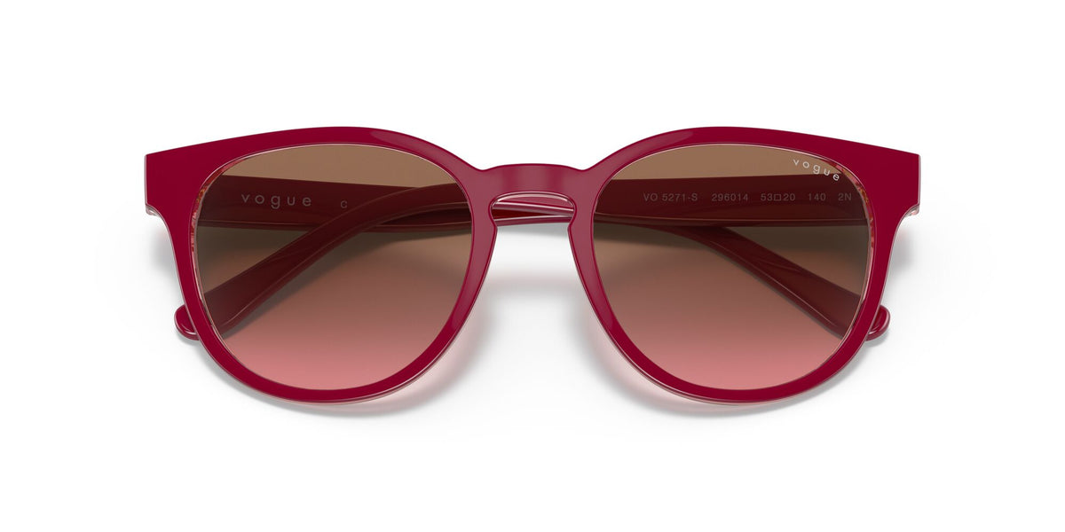 Vogue VO 5271S Top Bordeaux/Flowers Red / Pink Gradient Brown 53 / Plastic / Plastic