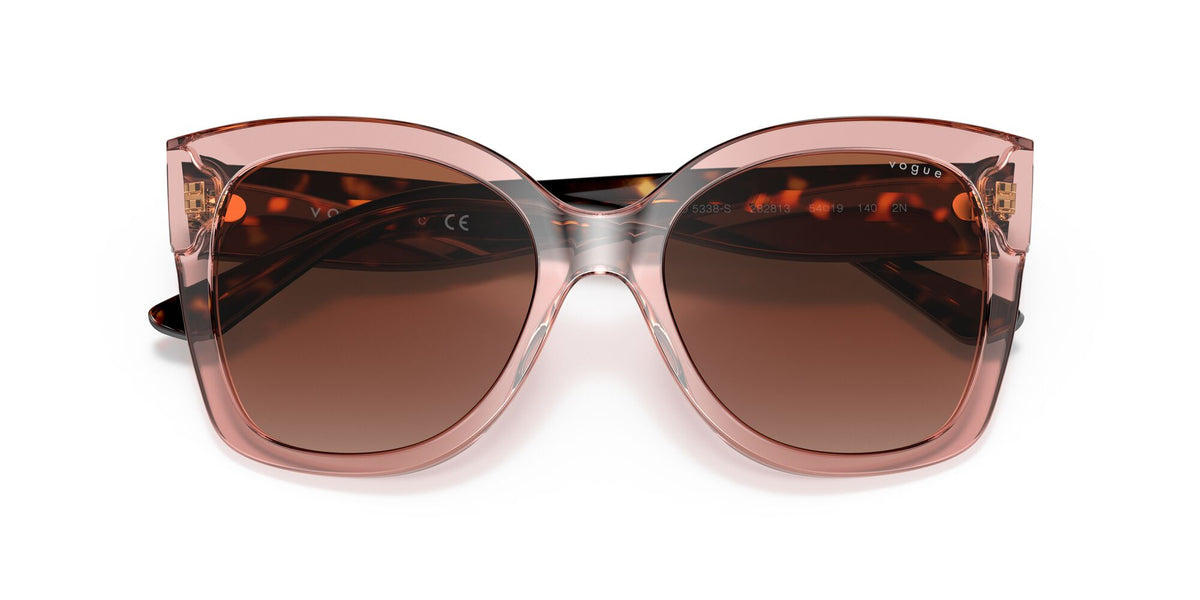Vogue 0VO5338S 282813 54 Pink Transparent/ Brown Gradient 54 / Plastic / Plastic
