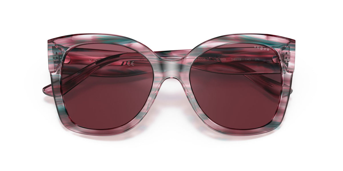 Vogue VO 5338S Striped Purple Violet / Dark Violet 54 / Plastic / Plastic