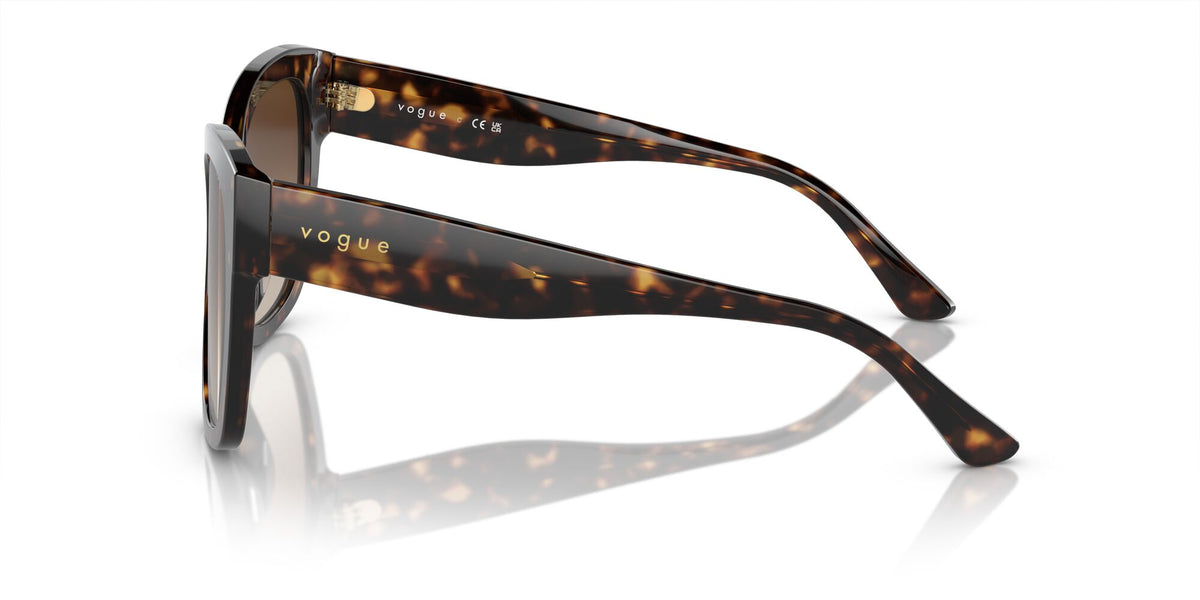 Vogue 0VO5338S W65613 54 Dark Havana/ Brown Gradient 54 / Plastic / Plastic