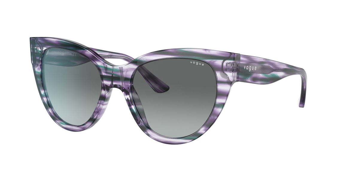 Vogue VO 5339S Striped Purple Violet / Grey Gradient 52 / Plastic / Plastic