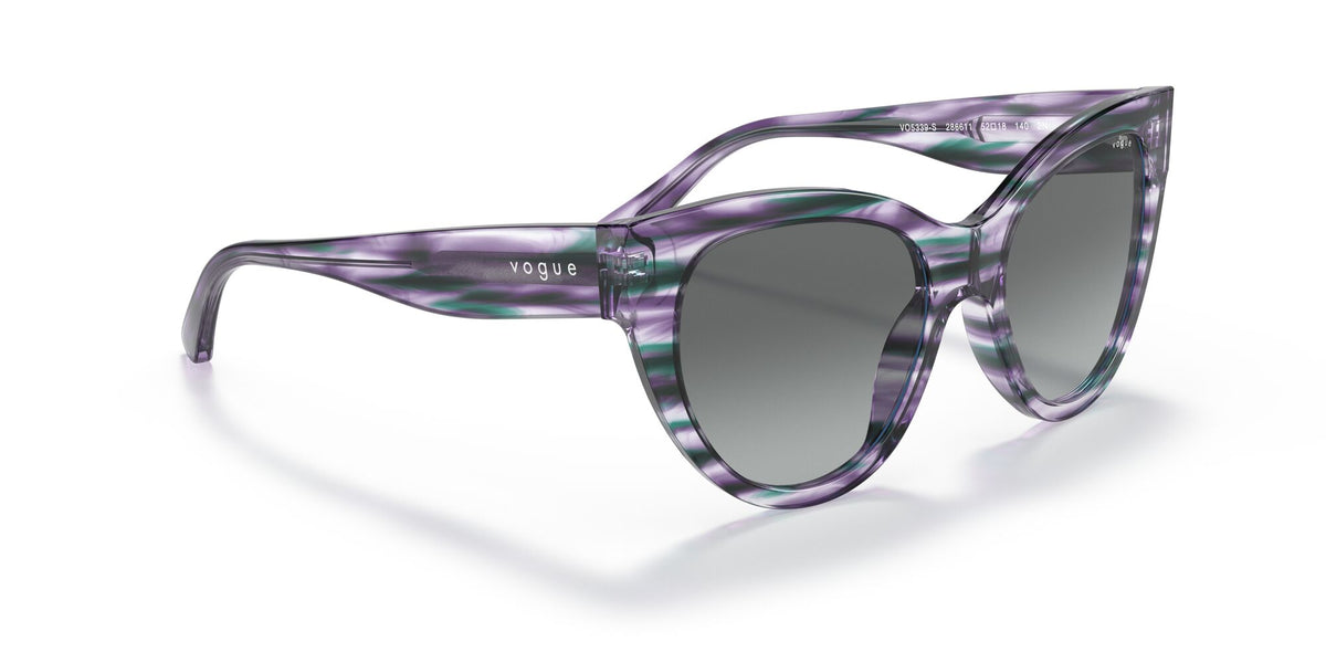 Vogue VO 5339S Striped Purple Violet / Grey Gradient 52 / Plastic / Plastic