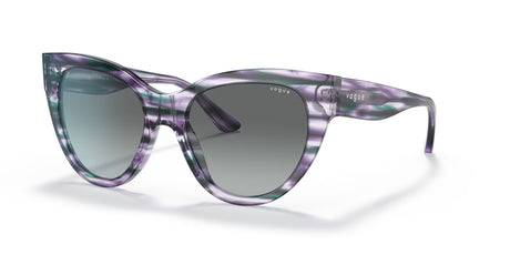 Vogue VO 5339S Striped Purple Violet / Grey Gradient 52 / Plastic / Plastic